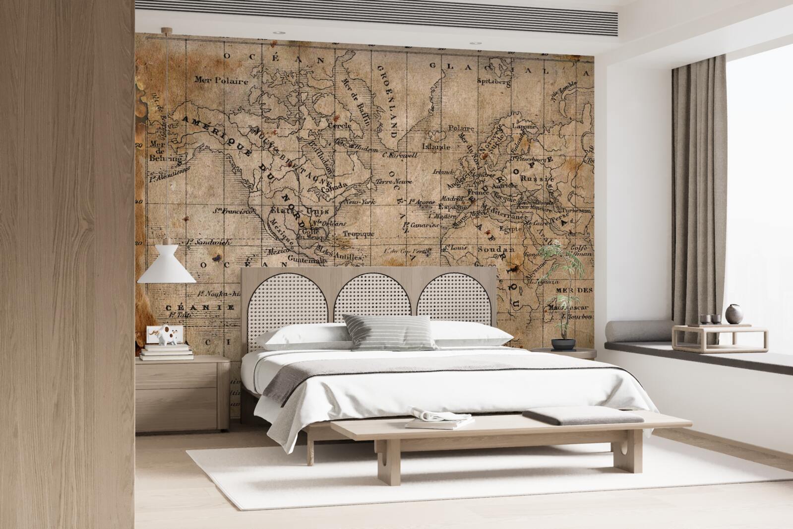 Fototapeta fragment starożytnej kartografii