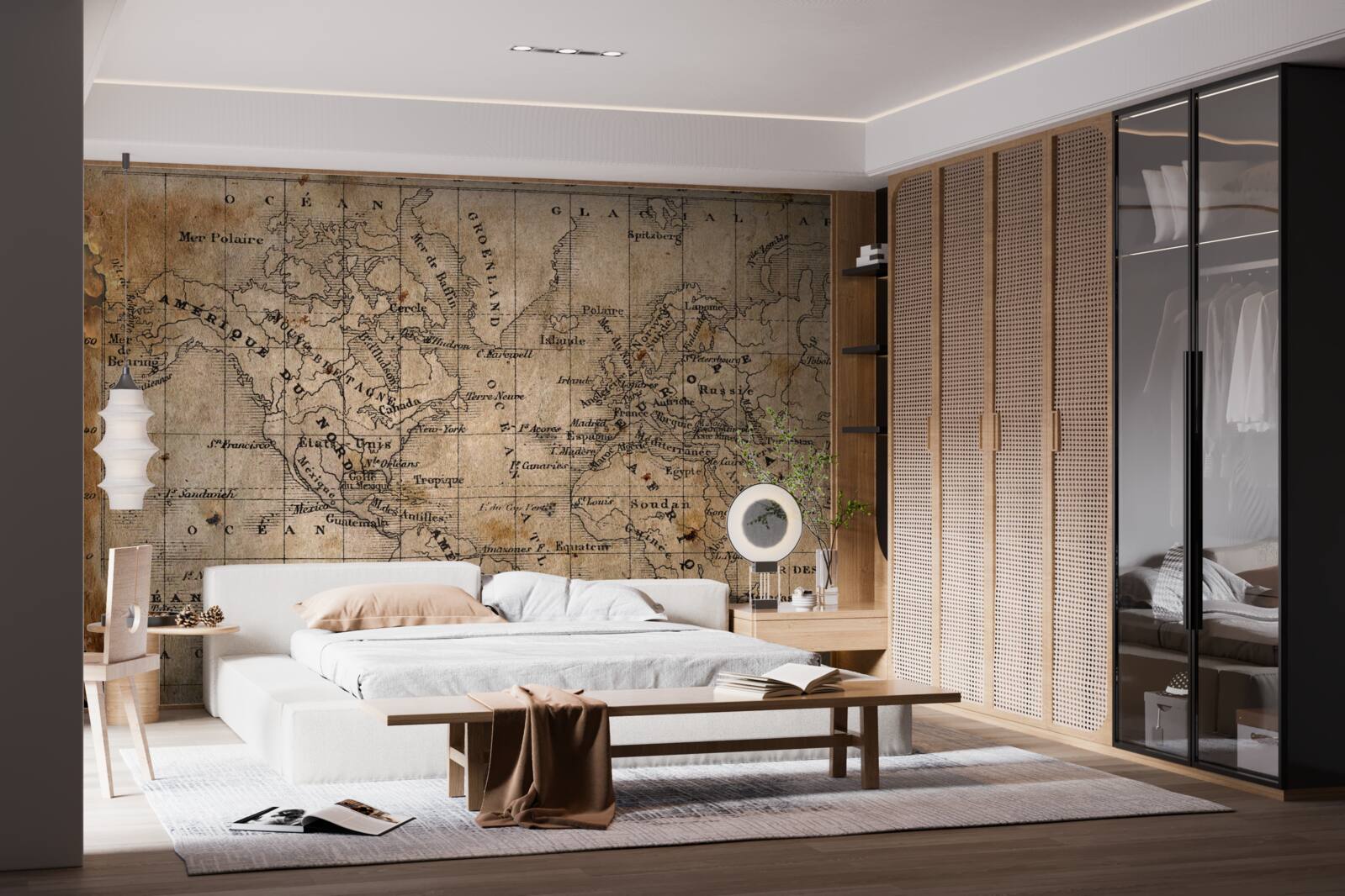 Fototapeta fragment starożytnej kartografii