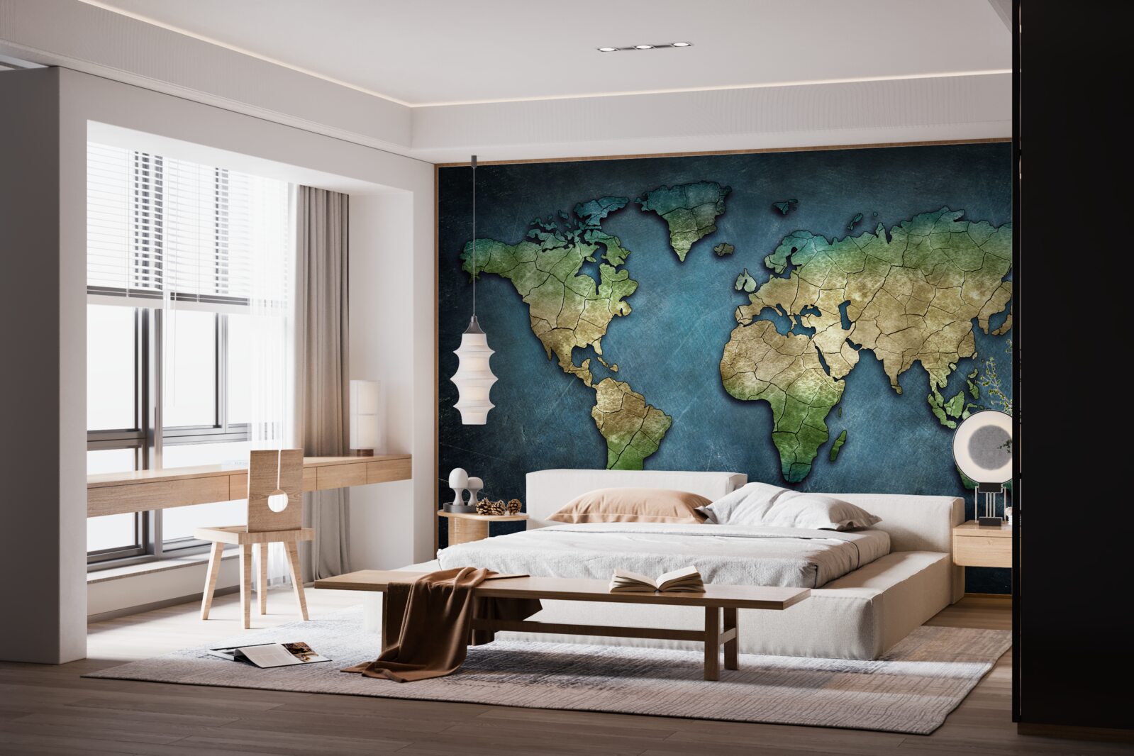 Fototapeta mapa świata na ścianę