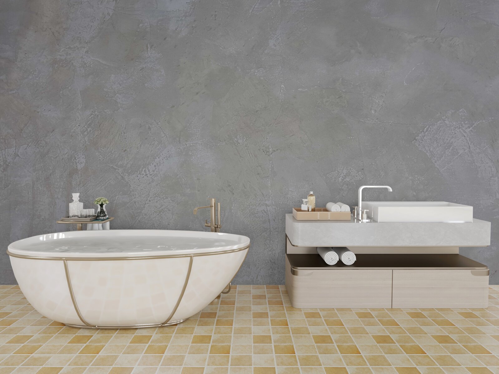 Fototapeta srebrnoszare tło