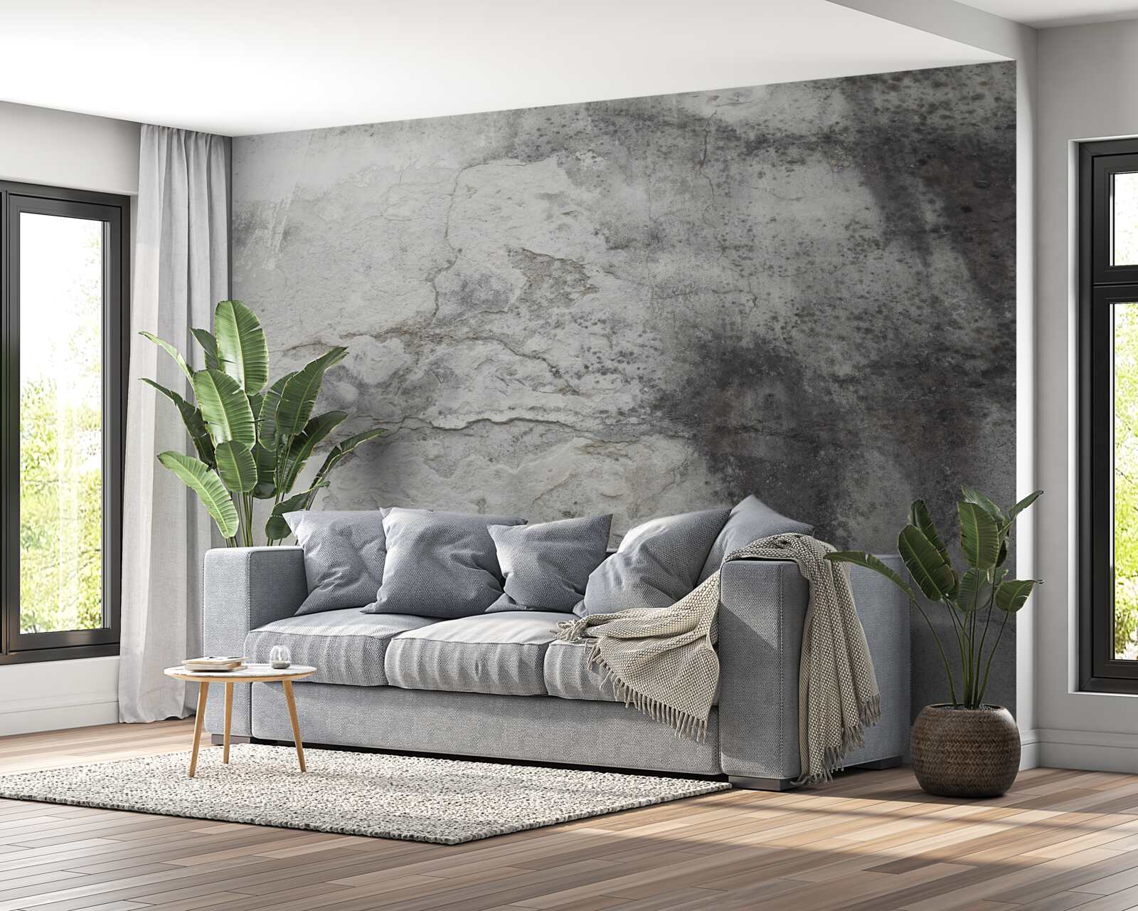 Fototapeta szara tekstura śmieci