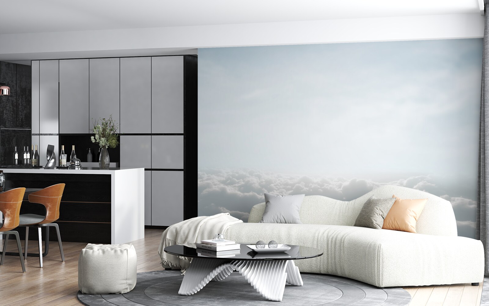 Fototapeta niebiańskie wysokości}}