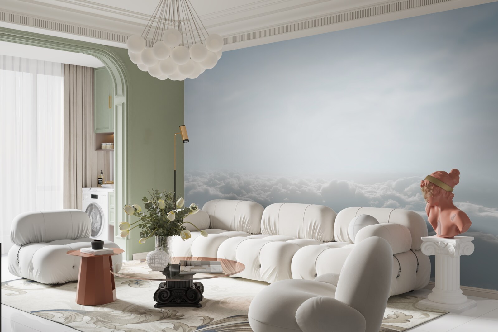 Fototapeta niebiańskie wysokości}}