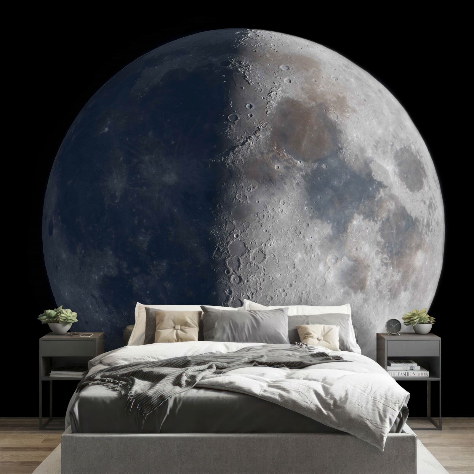 Fototapeta dni i noce na księżycu