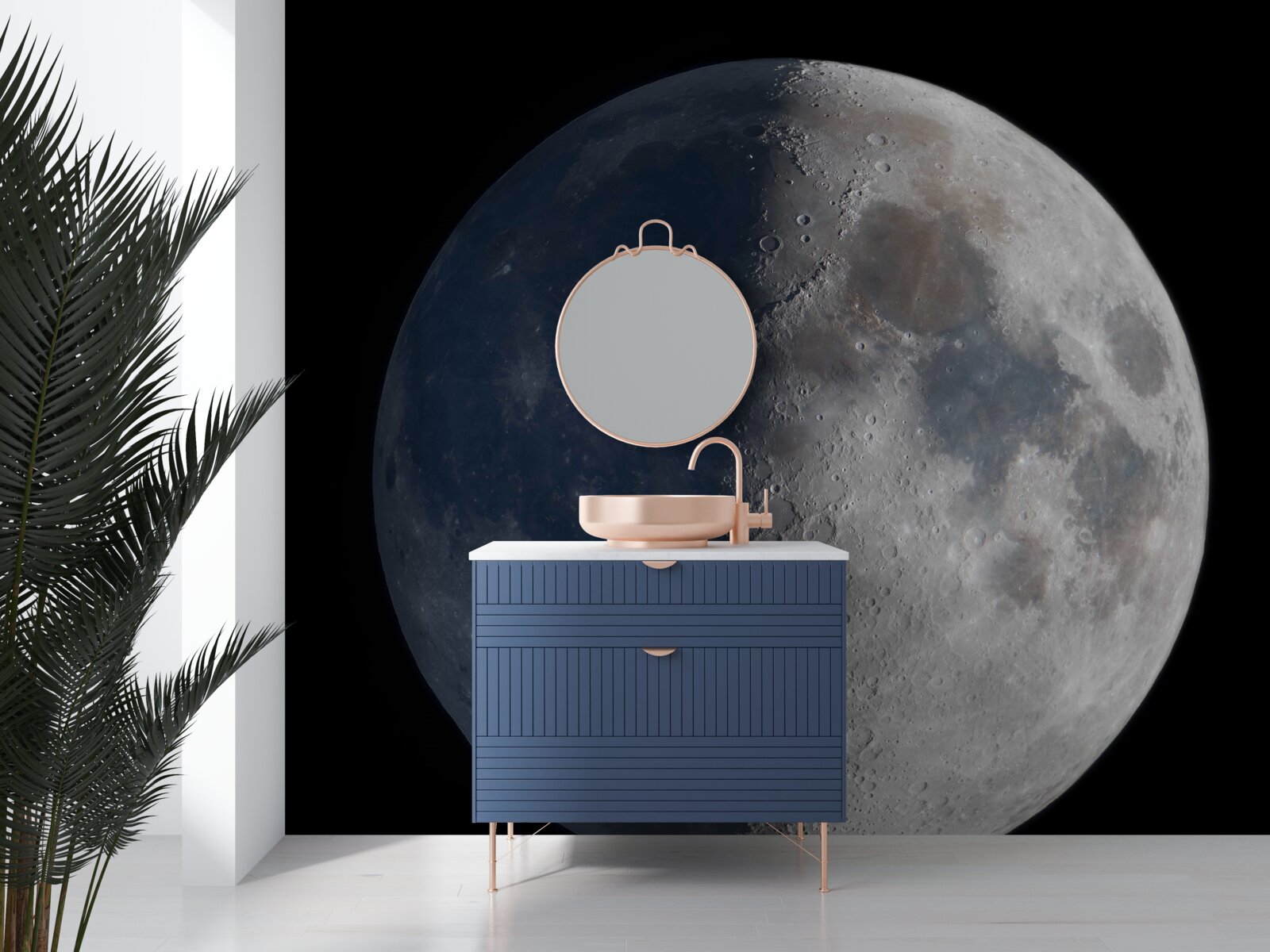 Fototapeta dni i noce na księżycu