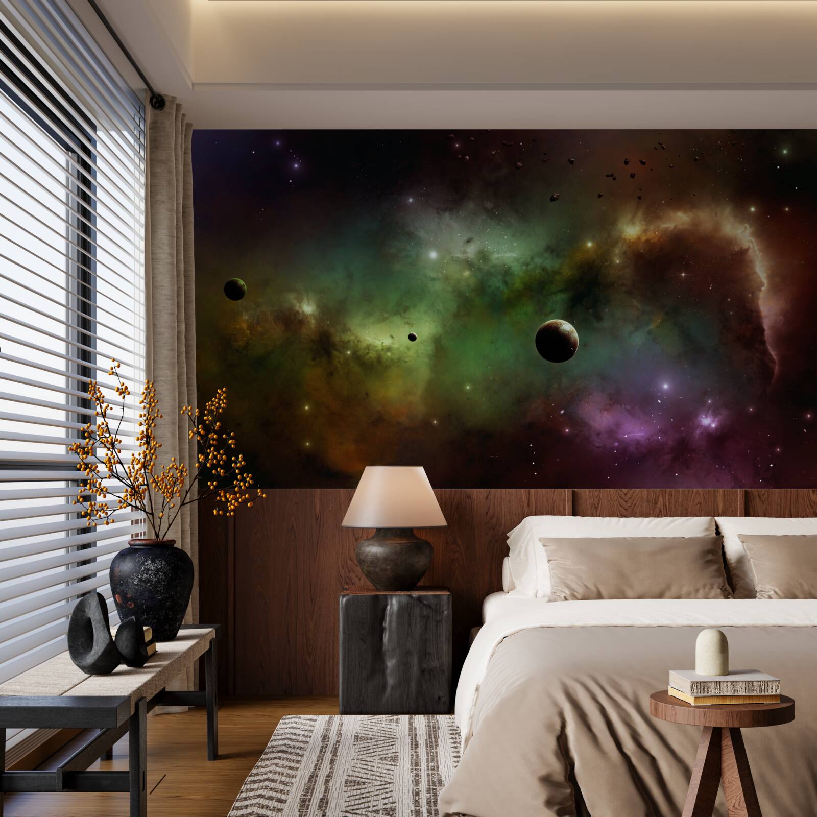 Fototapeta wyjątkowy wielokolorowy wszechświat