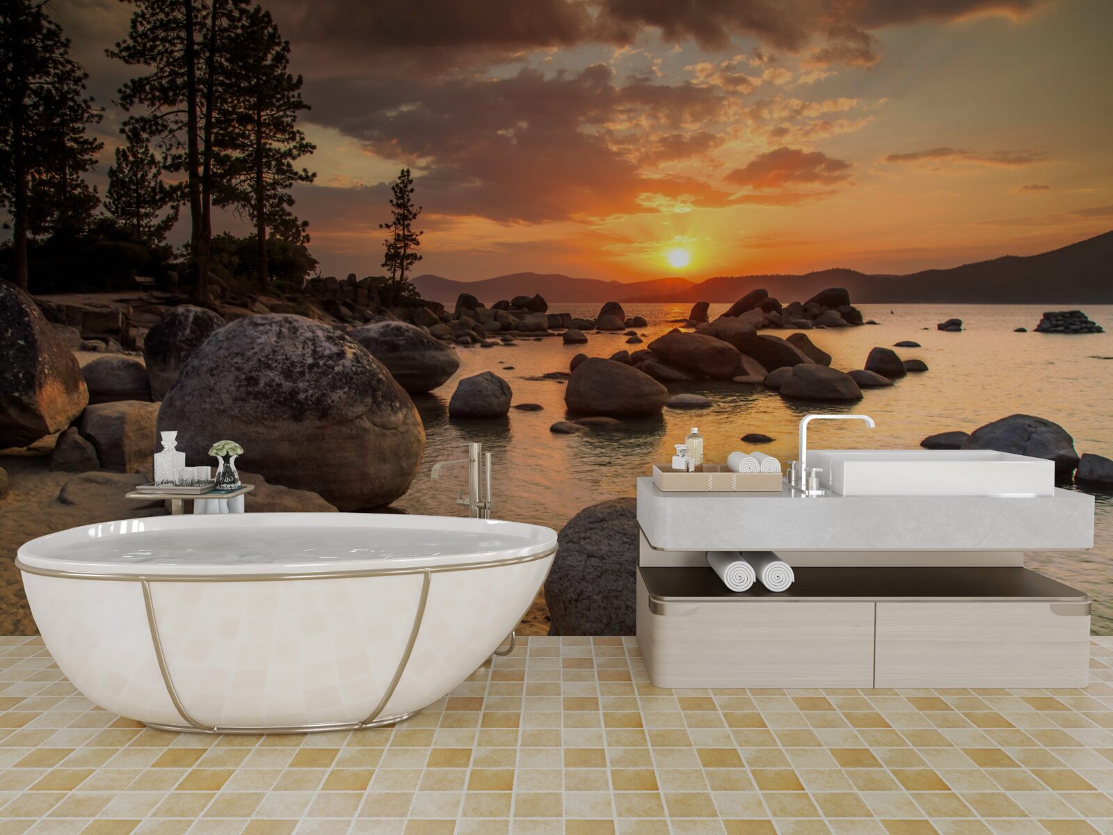 Fototapeta skalisty brzeg