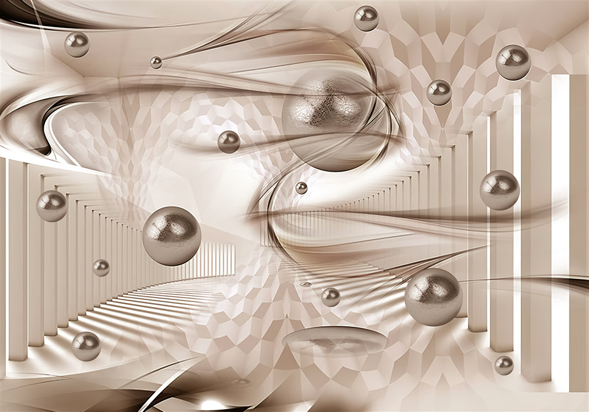 Fototapeta streszczenie różowy jedwab z perłami