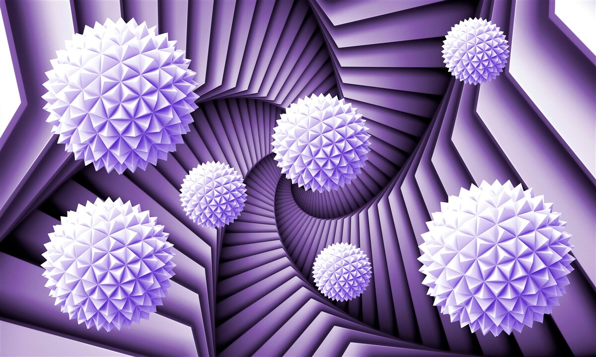 Fototapeta drabina i kula w abstrakcji