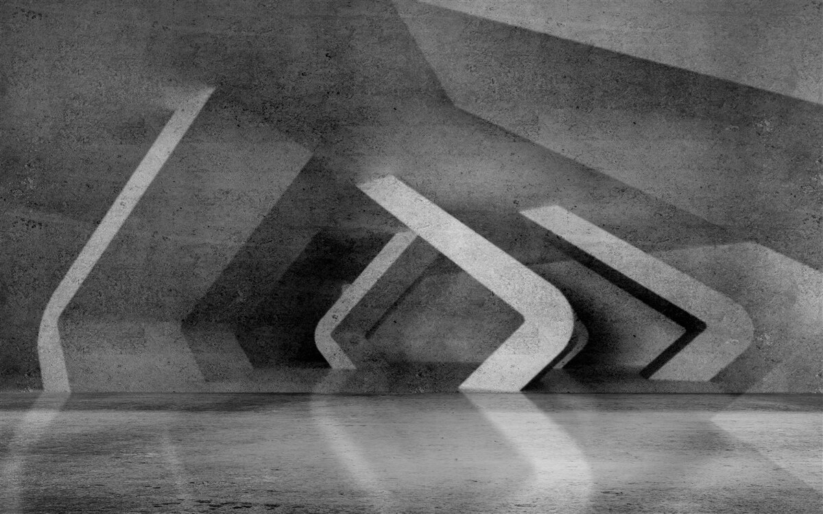 Fototapeta szary tunel