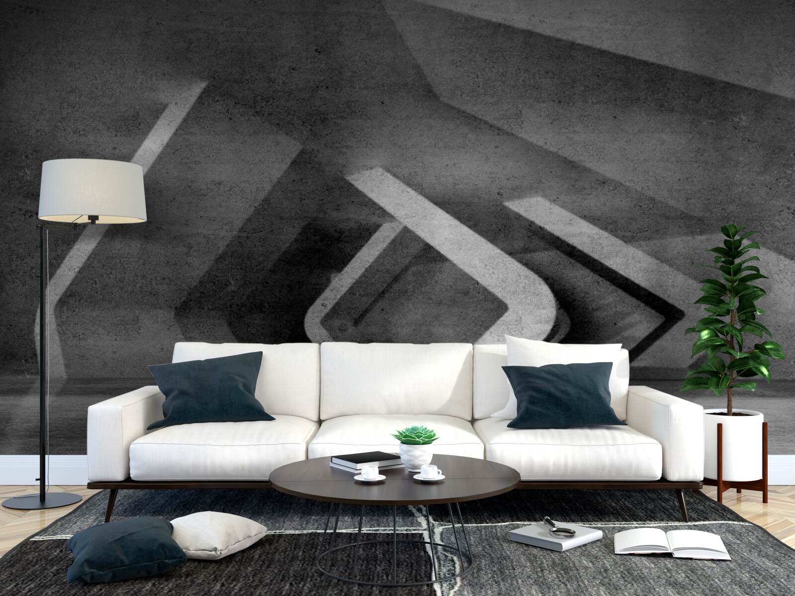 Fototapeta szary tunel