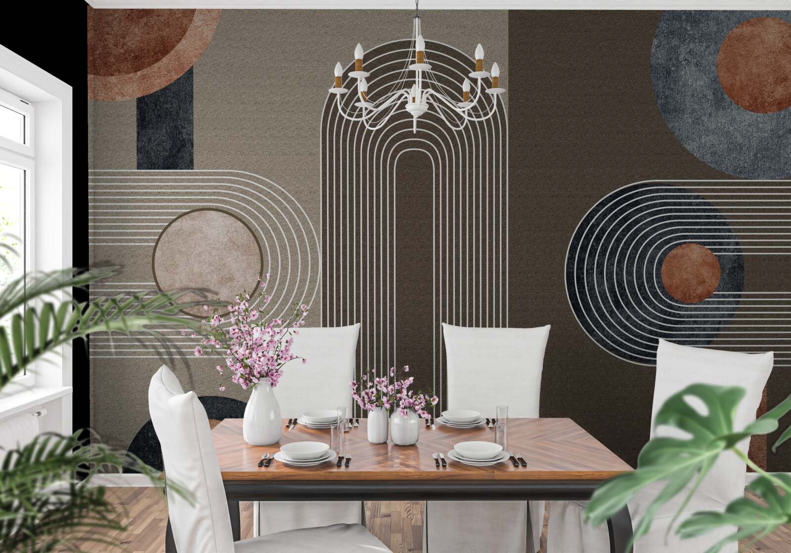 Fototapeta linie płynnie przechodzą jedna w drugą