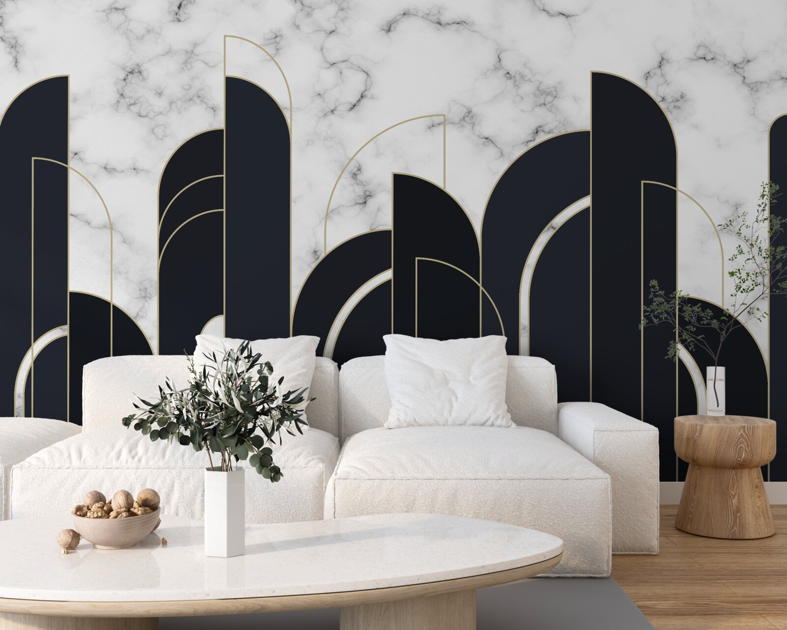 Fototapeta pionowe czarne linie na szarym ekranie powitalnym