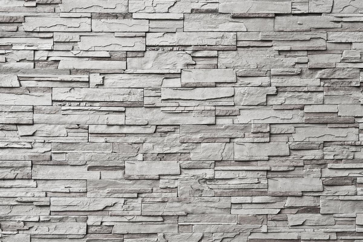 Fototapeta biały kamienny mur