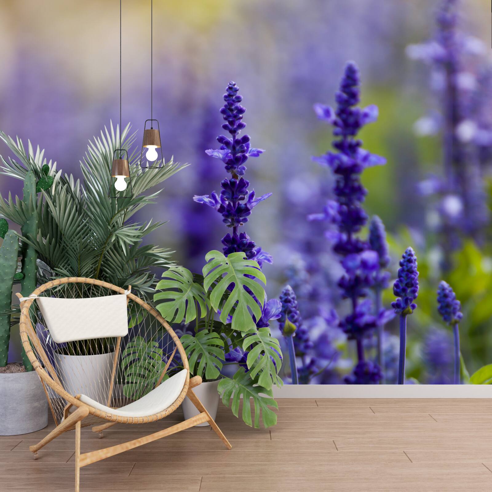 Fototapeta fotografia makro fioletowej lawendy