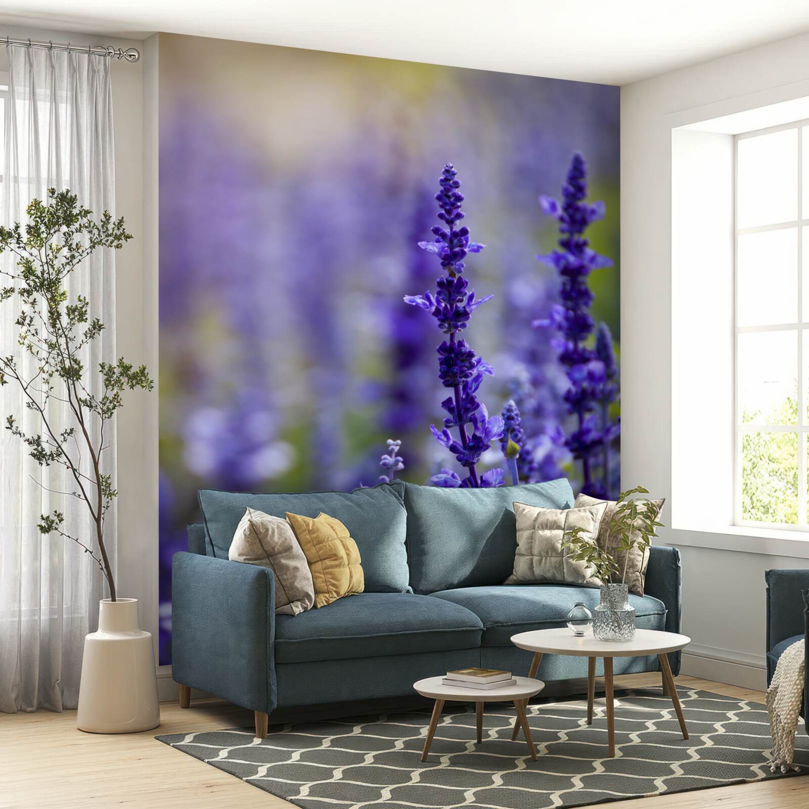 Fototapeta fotografia makro fioletowej lawendy