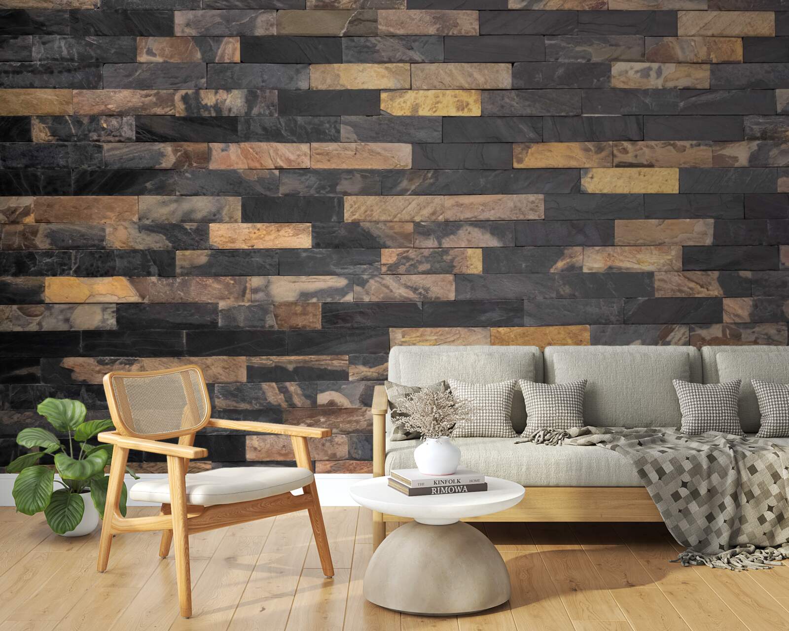 Fototapeta kamień w kolorze czarno-złotym umieszczony poziomo