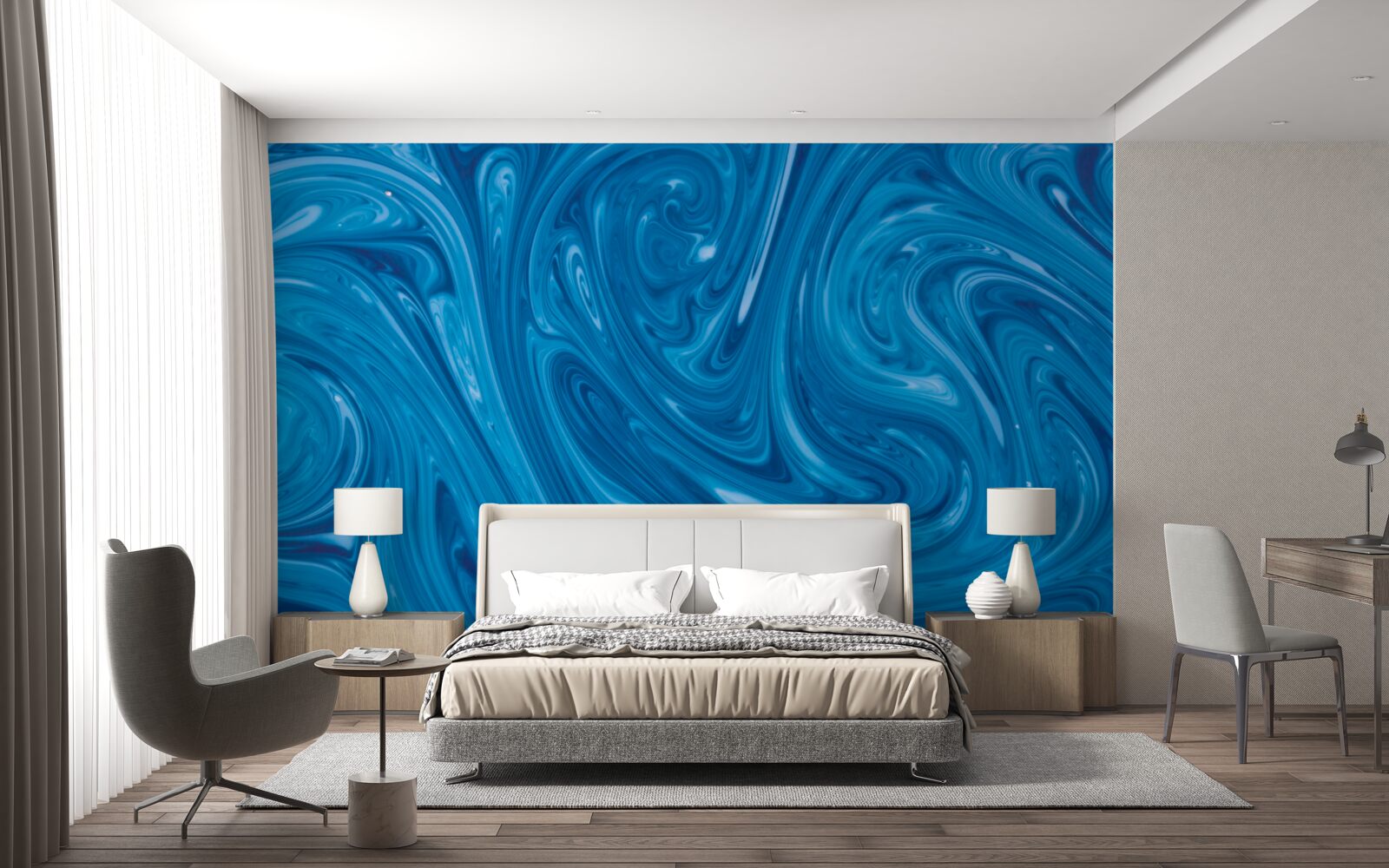 Fototapeta wahania błękitnego morza