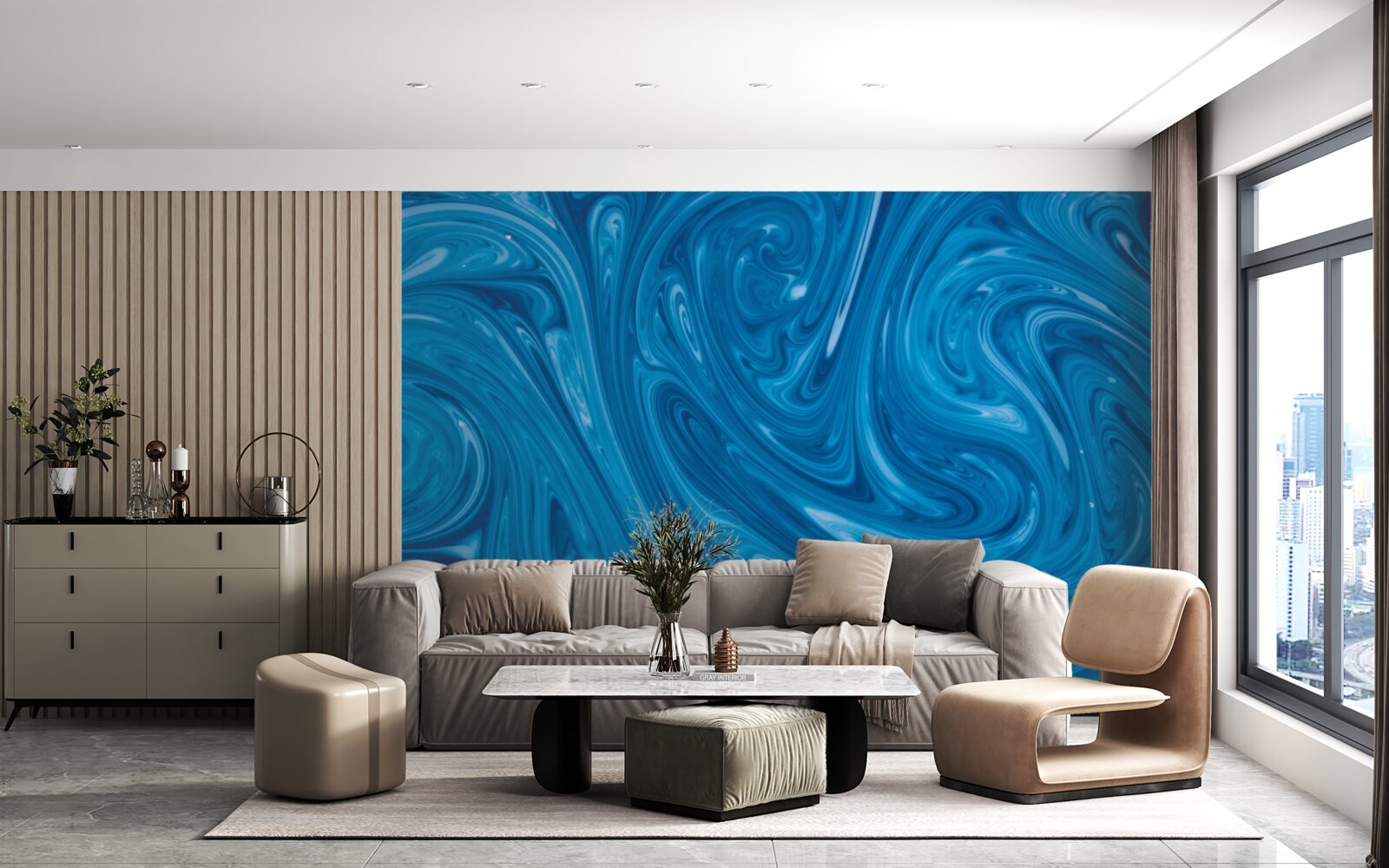 Fototapeta wahania błękitnego morza