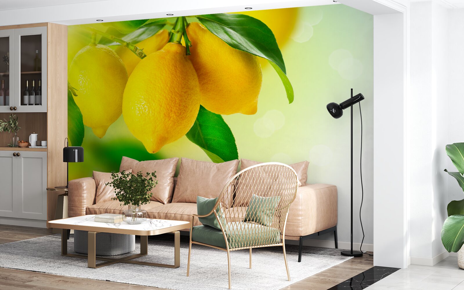 Fototapeta cytryny mają bogaty żółty kolor