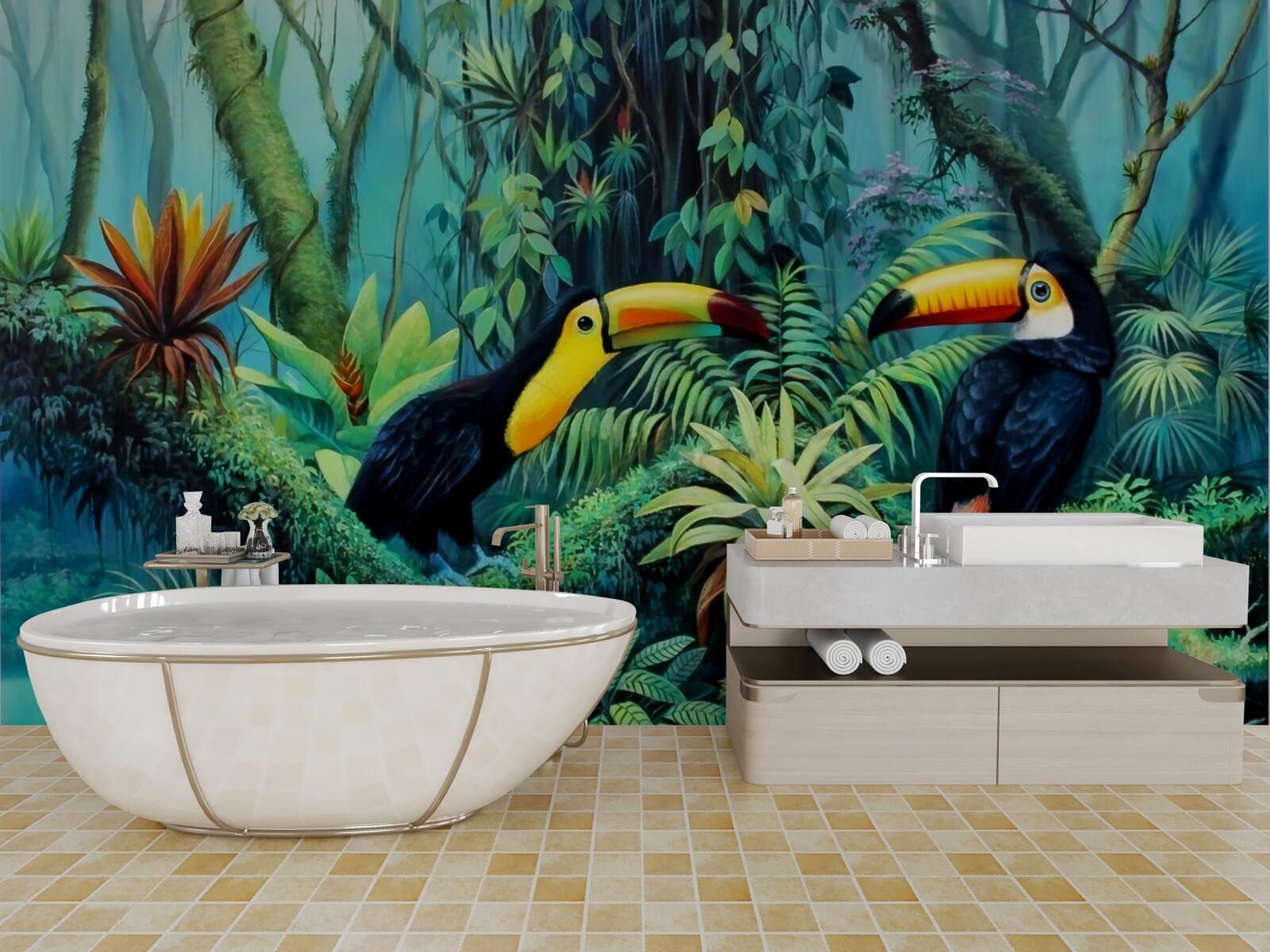 Fototapeta fauna ptaków lasów tropikalnych