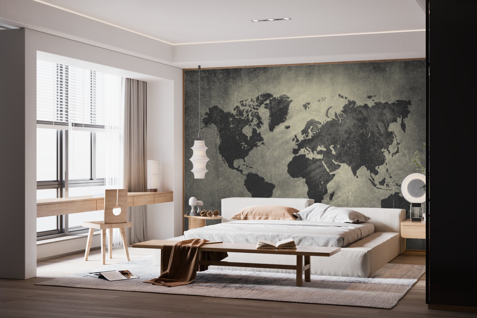 Fototapeta sylwetki państw na betonowej ścianie