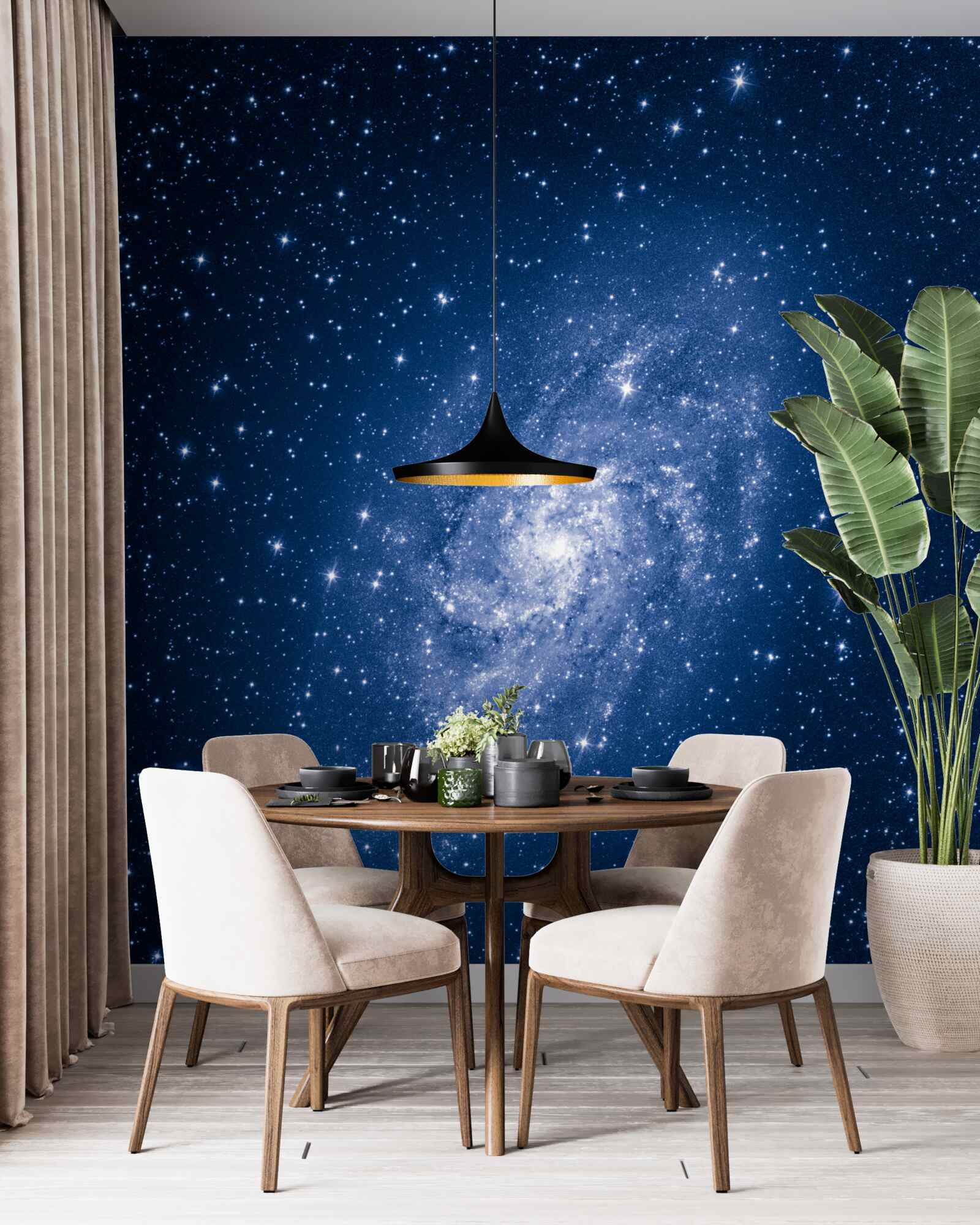 Fototapeta galaktyka w gwiaździstej przestrzeni