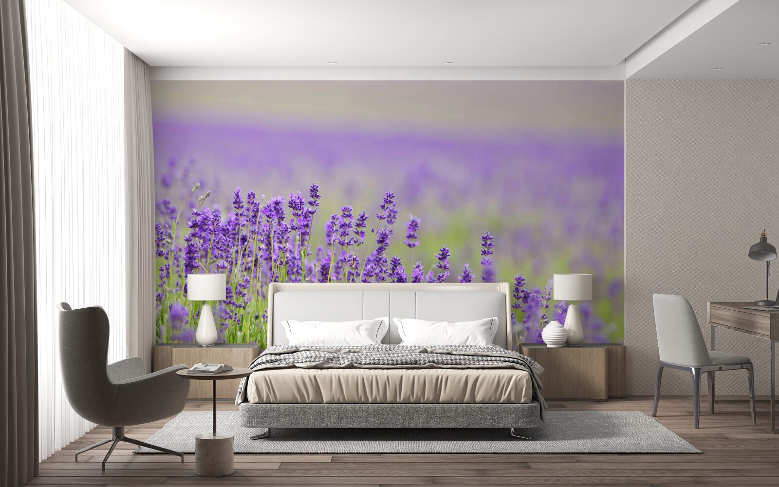 Fototapeta pola lawendy