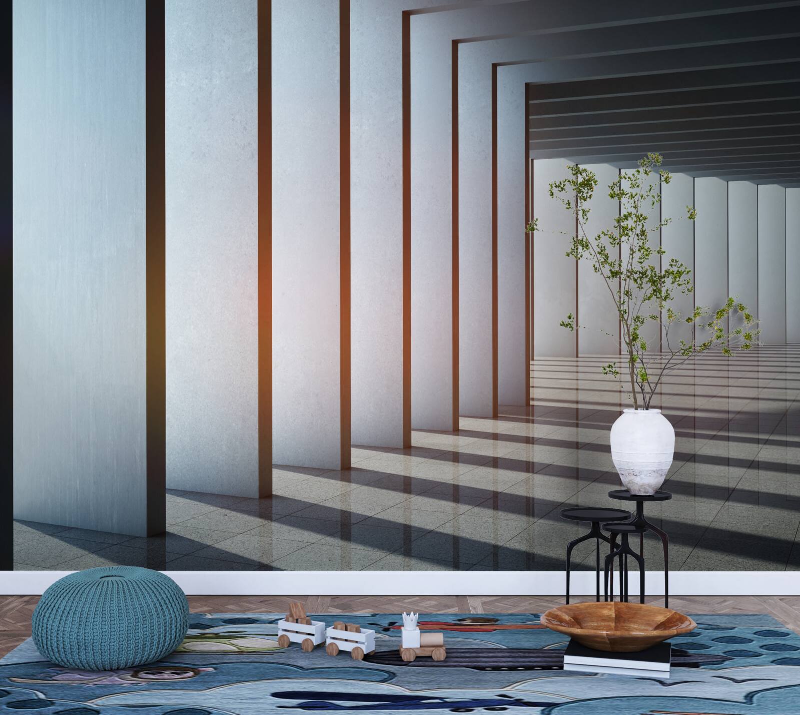 Fototapeta prostokątne łuki o świcie