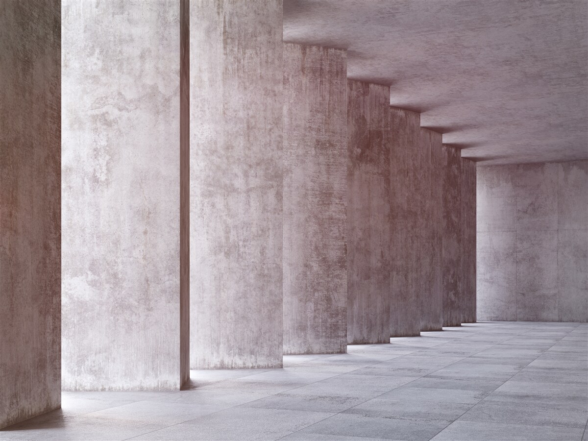 Fototapeta lekka kolumnada bez zakrętów