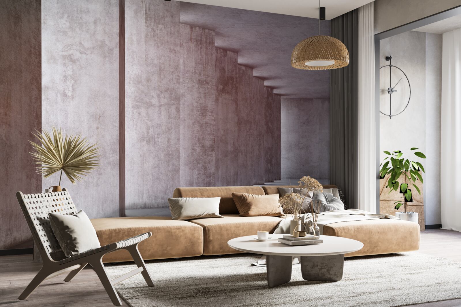 Fototapeta lekka kolumnada bez zakrętów