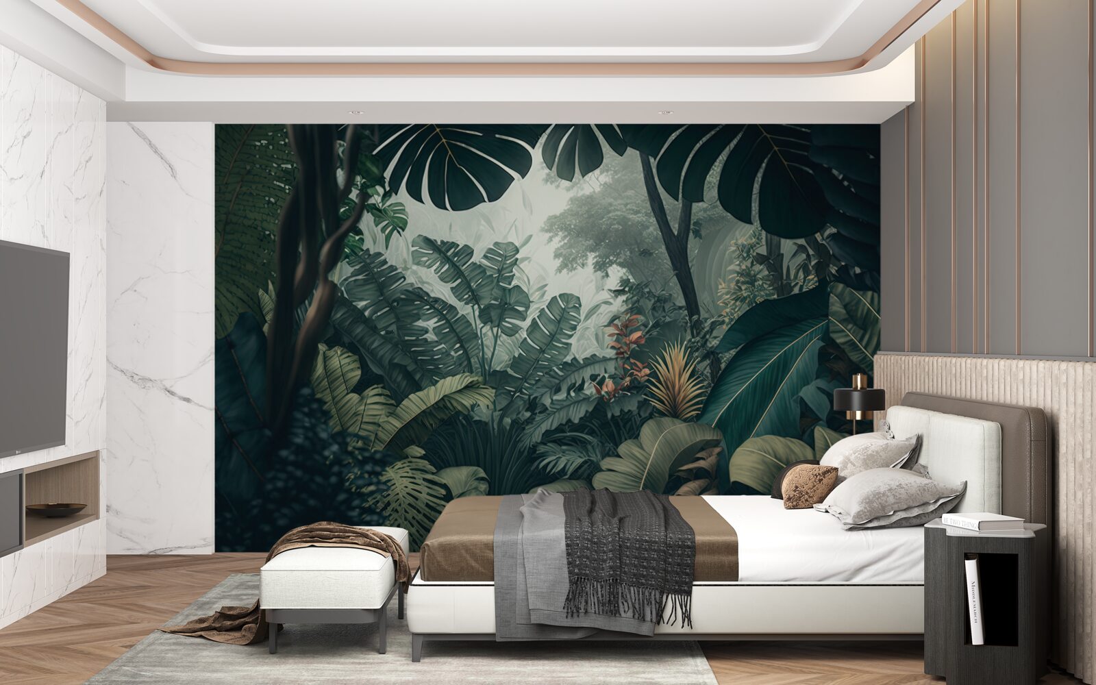 Fototapeta bujna tropikalna roślinność