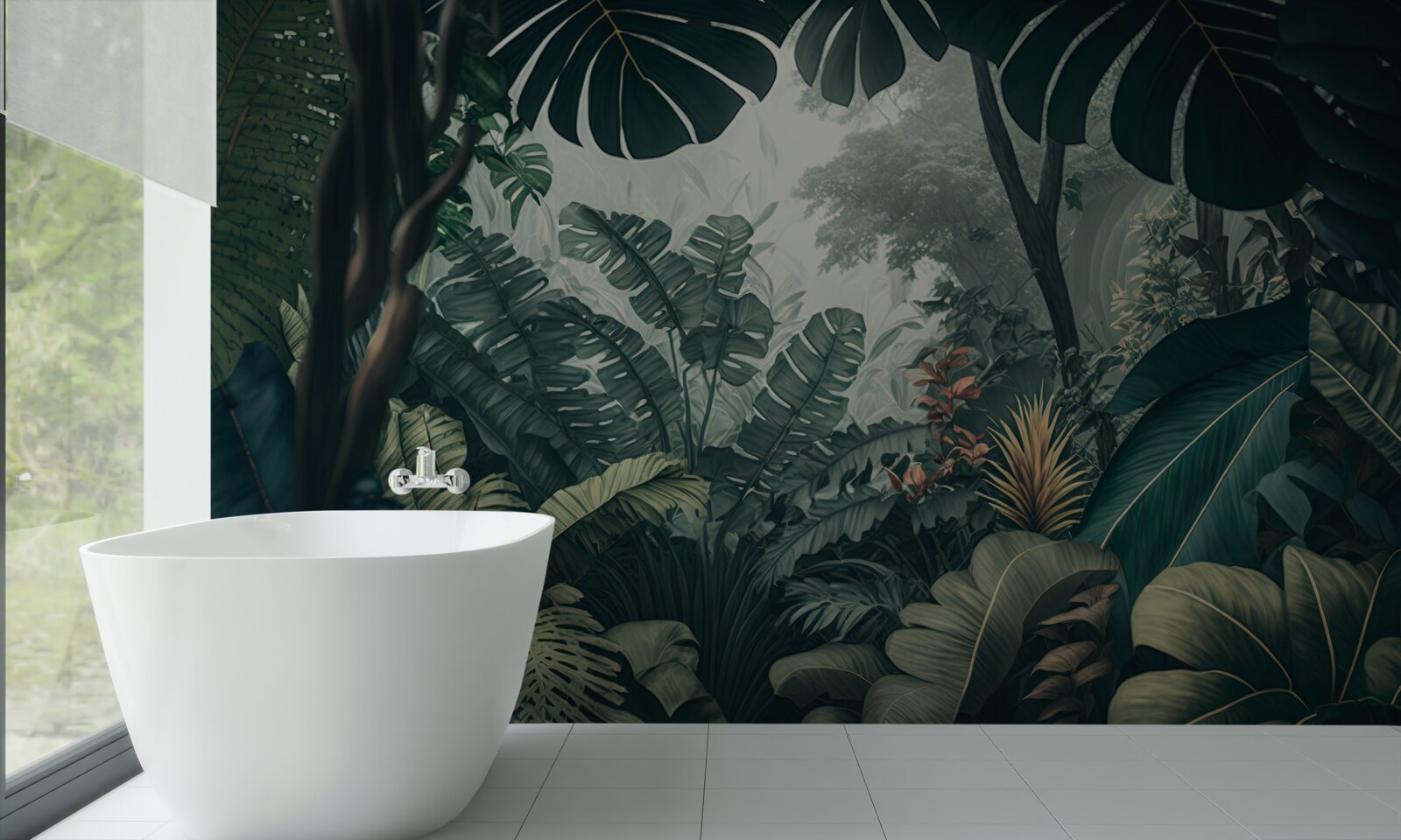 Fototapeta bujna tropikalna roślinność