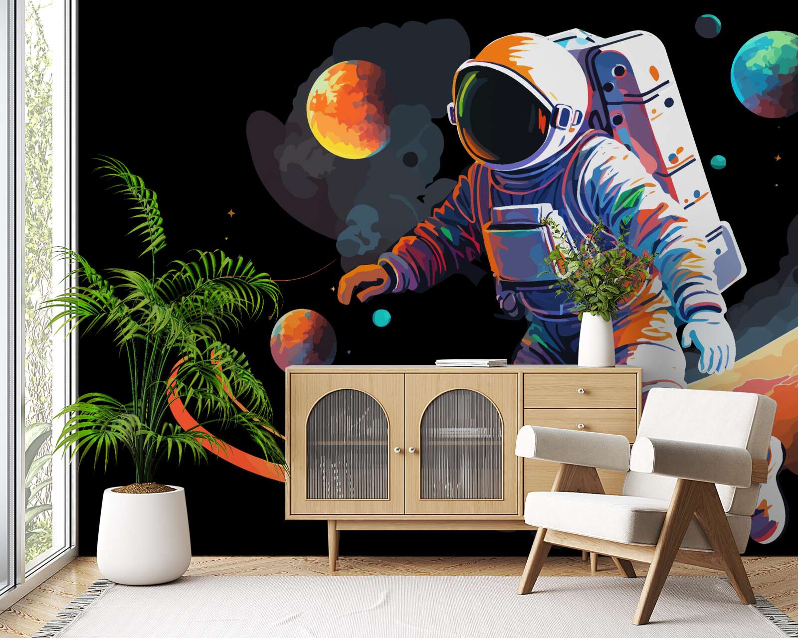 Fototapeta astronauta we wszechświecie