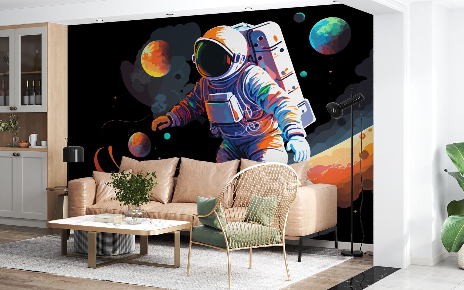 Fototapeta astronauta we wszechświecie