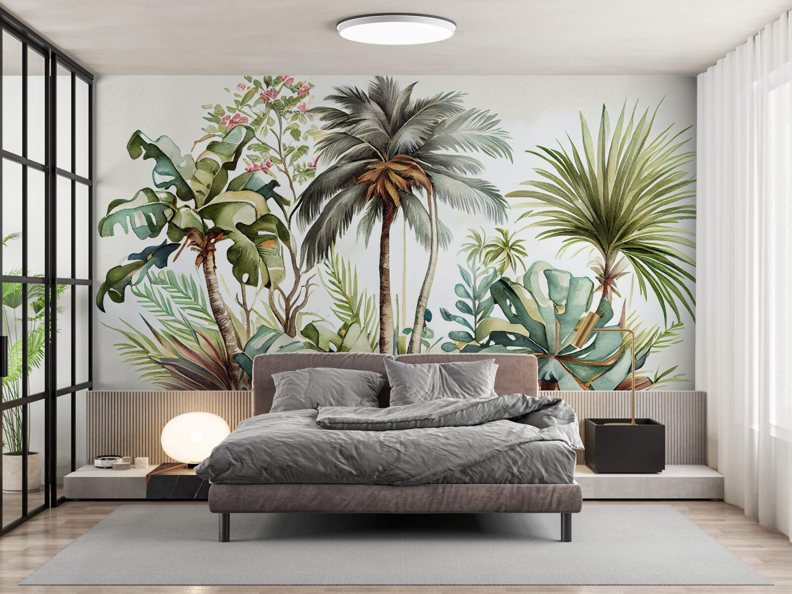 Fototapeta rośliny tropikalne, w tym palmy