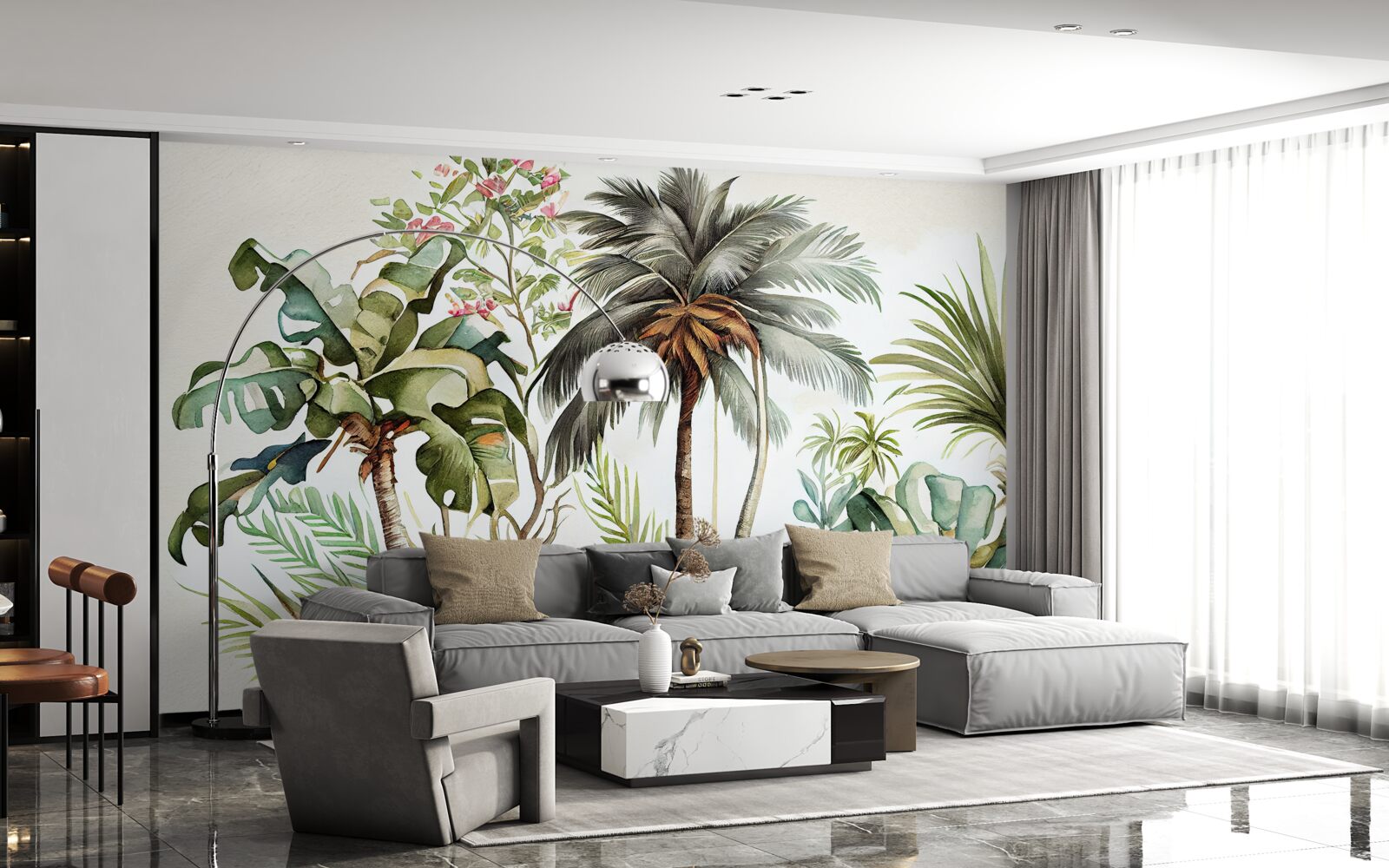 Fototapeta rośliny tropikalne, w tym palmy