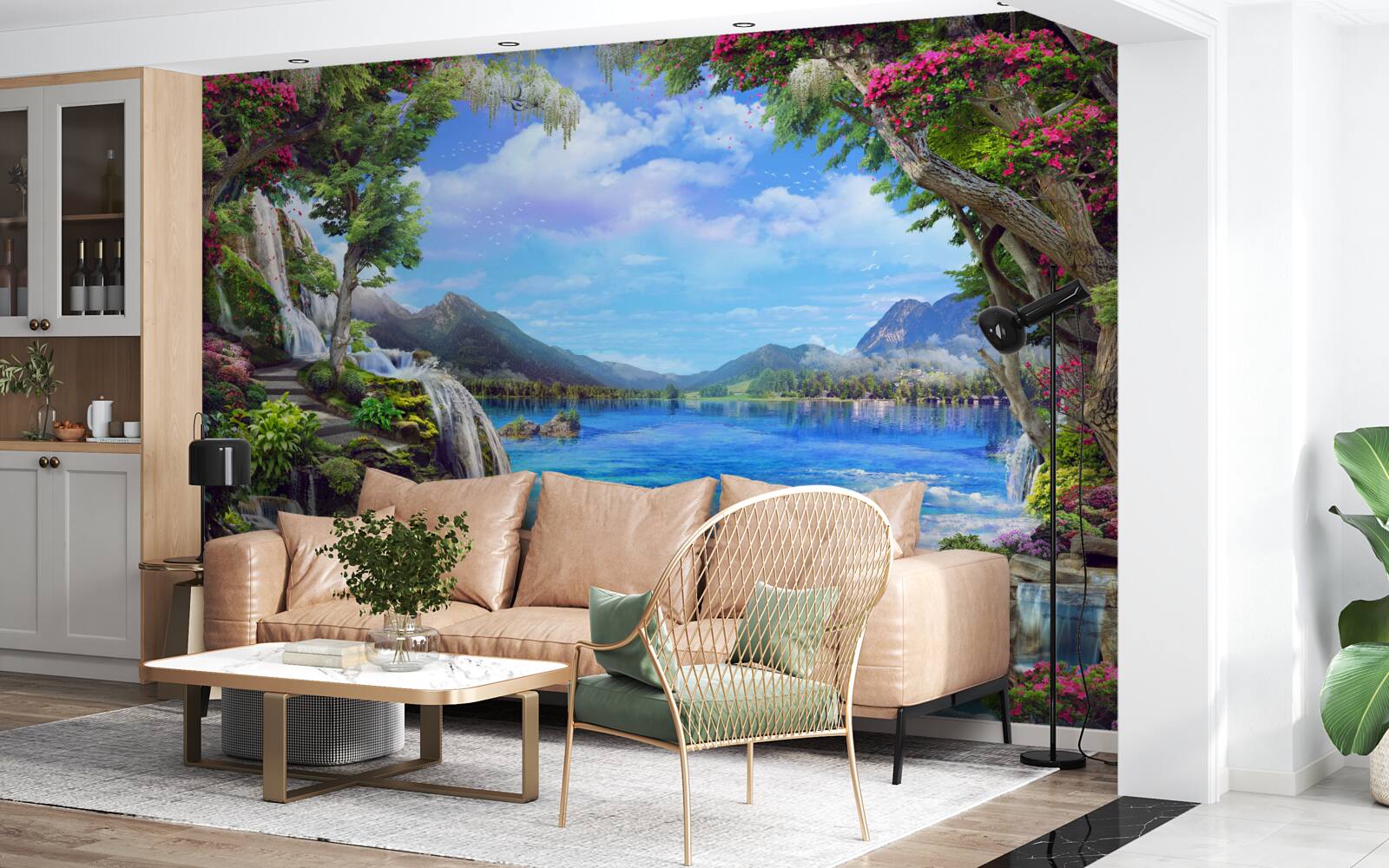 Fototapeta oaza w górach