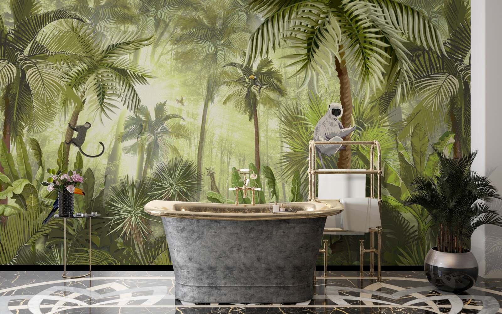 Fototapeta poranna mgła w regionach tropikalnych