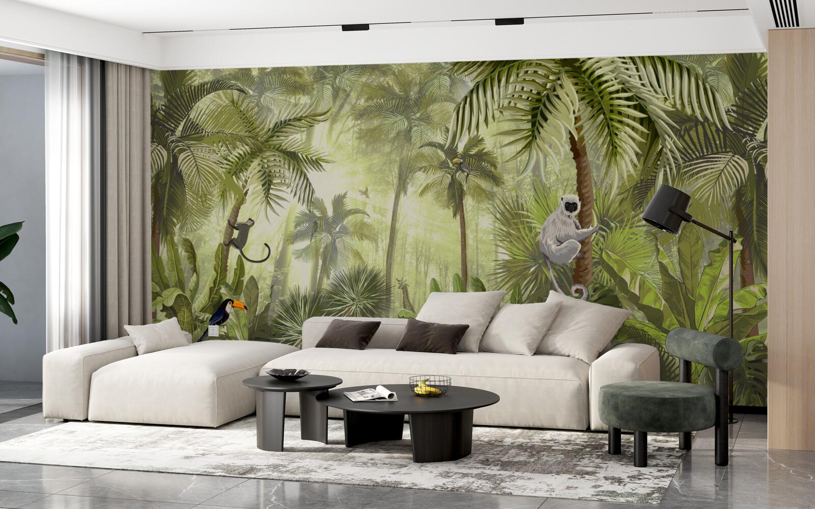 Fototapeta poranna mgła w regionach tropikalnych