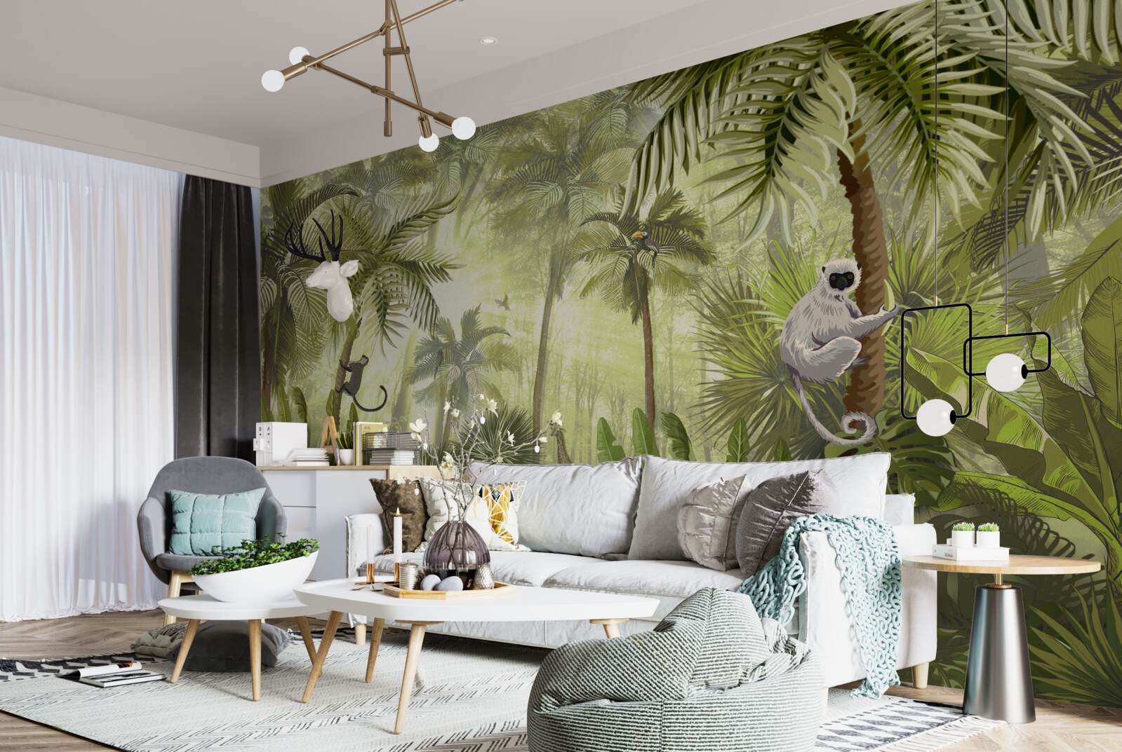 Fototapeta poranna mgła w regionach tropikalnych