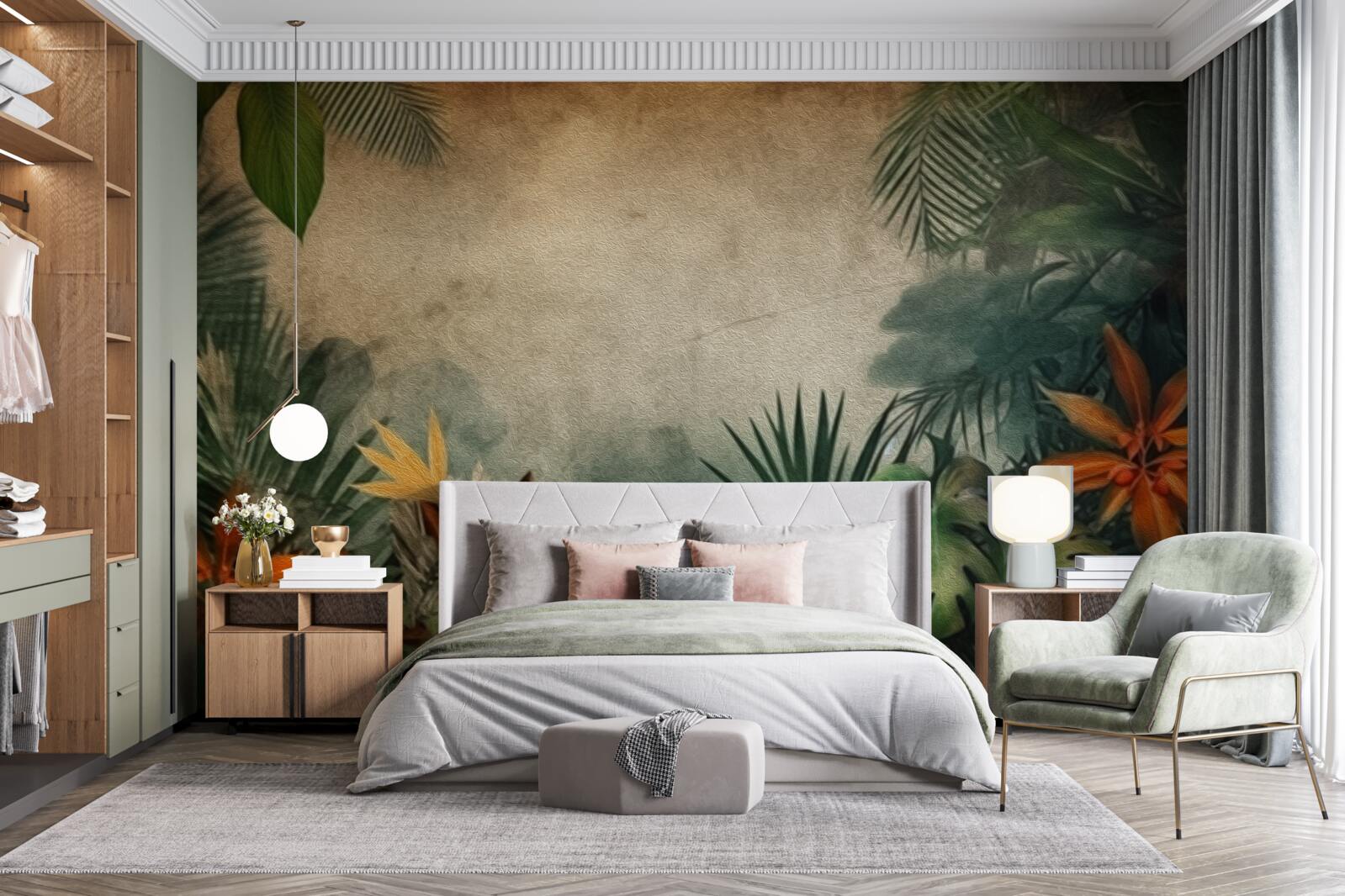 Fototapeta deszcz w tropikalnej dżungli