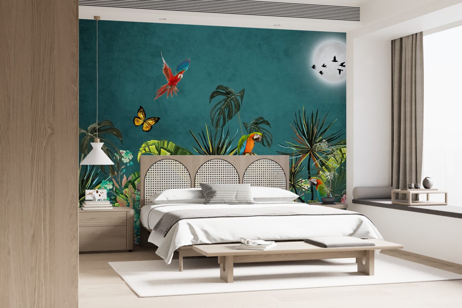 Fototapeta las tropikalny pod osłoną nocy