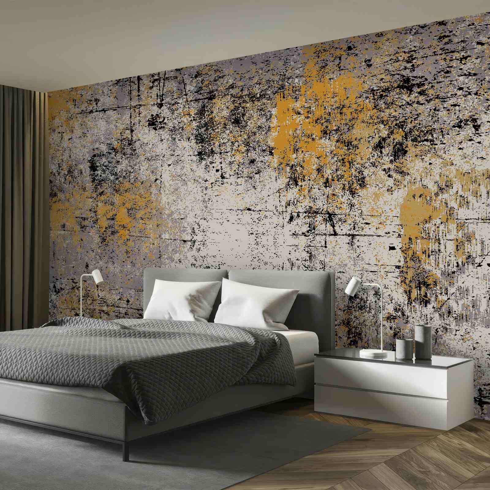 Fototapeta abstrakcja na spokojnym jesiennym brzegu