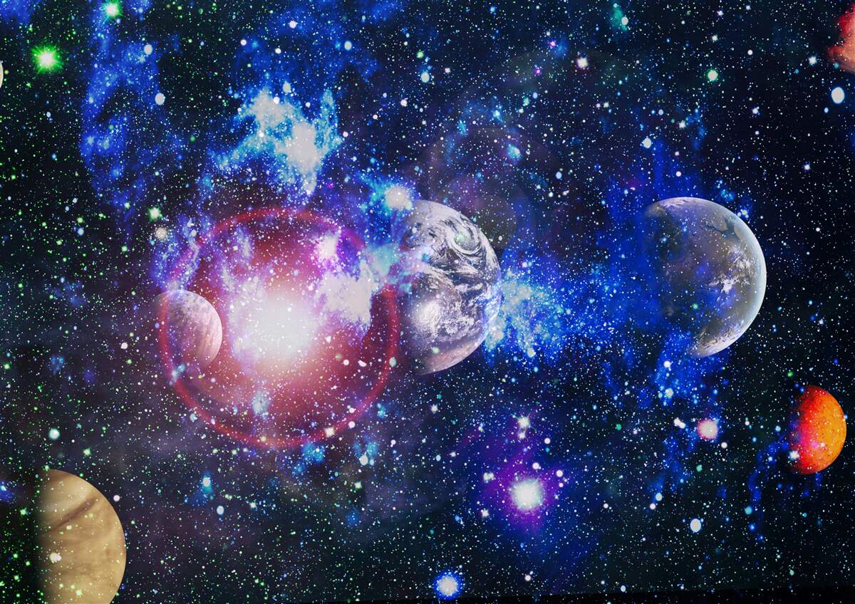 Fototapeta przestronny i tajemniczy wszechświat