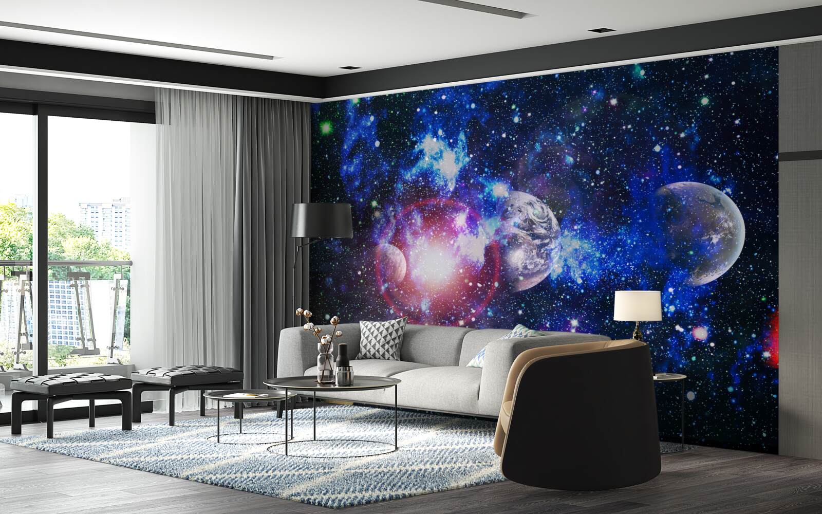 Fototapeta przestronny i tajemniczy wszechświat