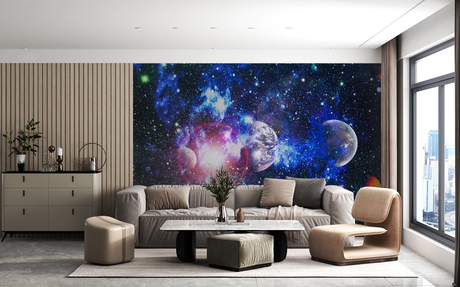 Fototapeta przestronny i tajemniczy wszechświat