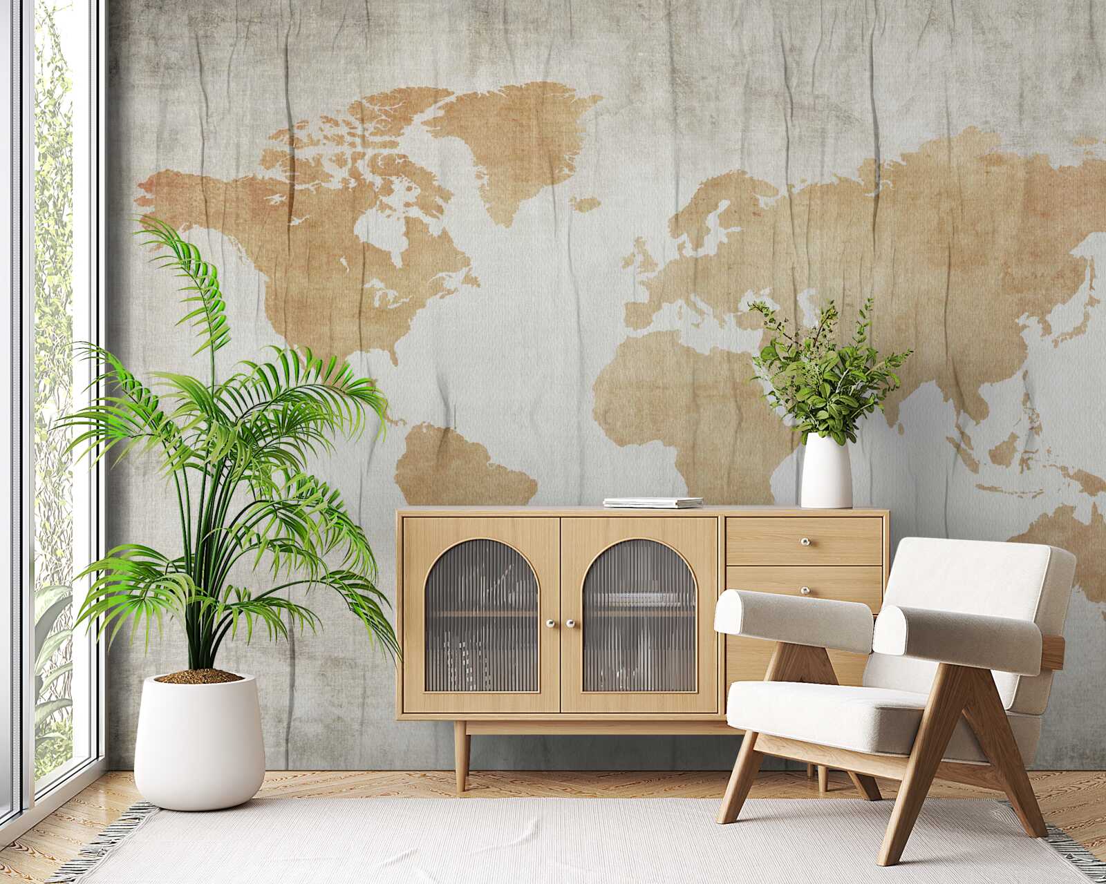 Fototapeta sylwetki państw w atlasie geograficznym ziemi