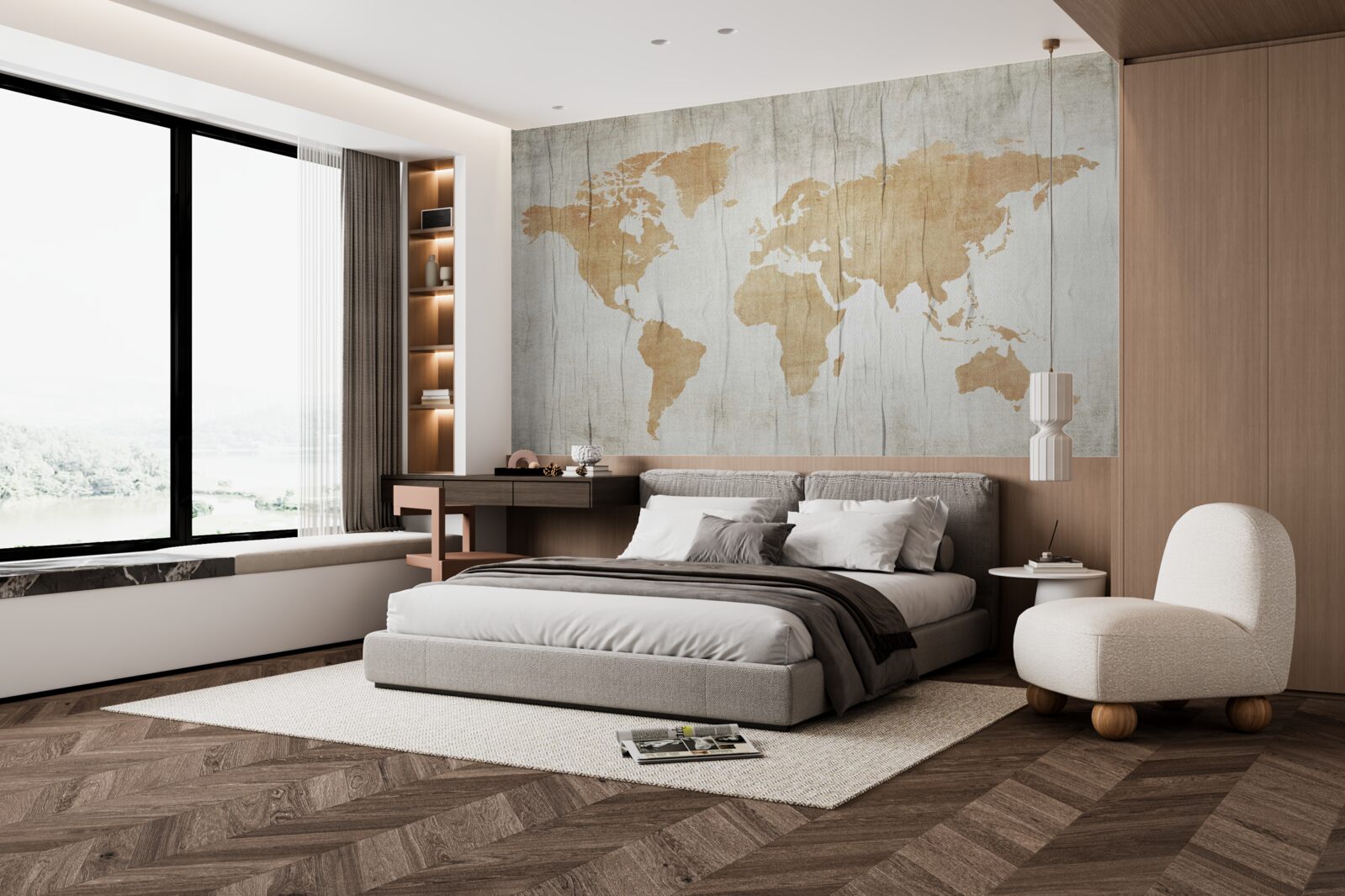 Fototapeta sylwetki państw w atlasie geograficznym ziemi