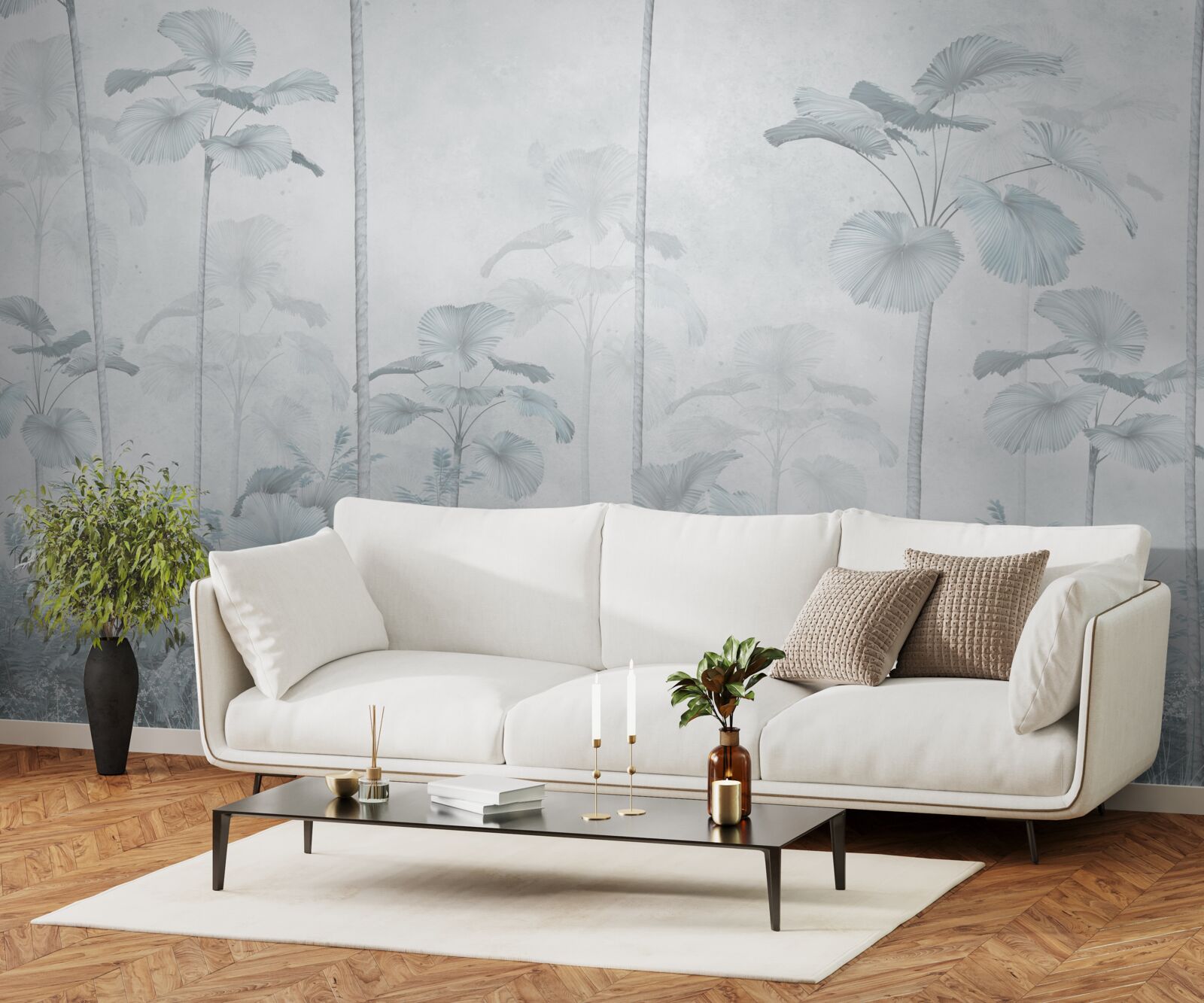 Fototapeta gęsta mgła w regionie tropikalnym